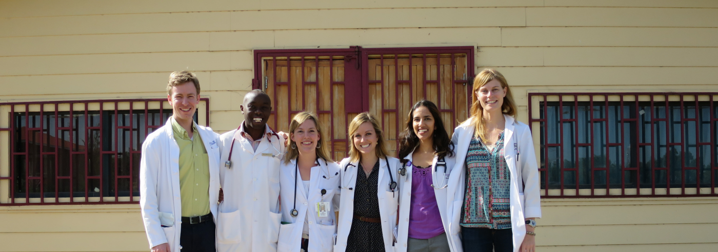 A group photo of residents