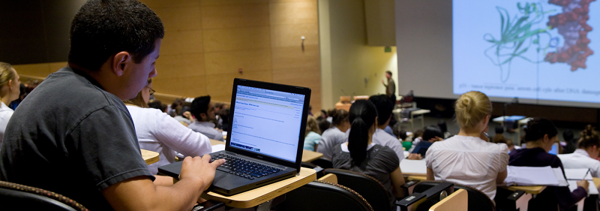 A photo of a UW lecture hall