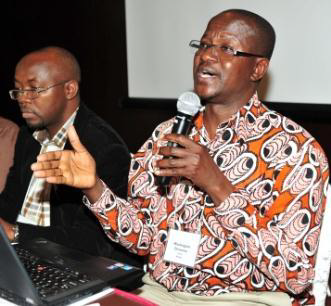 Man talking at PEPFAR workshop