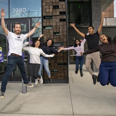 2022 pabio 1st year students jumping